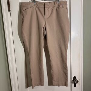 Old Navy Pixie Skinny Mid-Rise Pants in Taupe